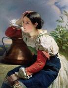 Franz Xaver Winterhalter Young Italian Girl at the Well USA oil painting artist